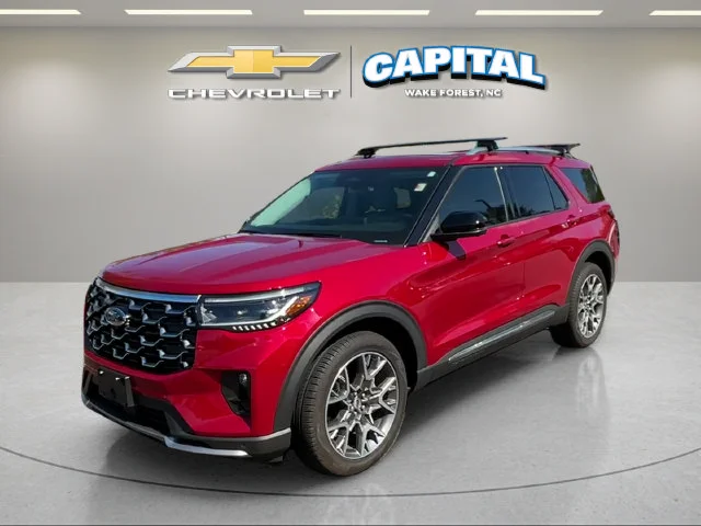 Used 2025 Red Ford Platinum image 1