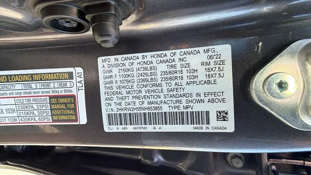 Used 2022 Gray Honda EX image 33
