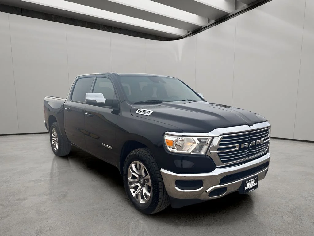Used 2024 Diamond Black Crystal Pearlcoat Ram Laramie image 7