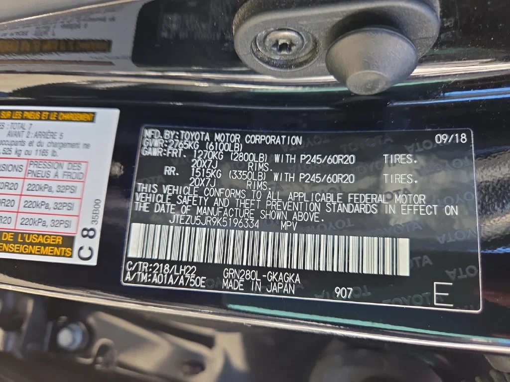 Used 2019 Black Toyota Limited Nightshade image 25