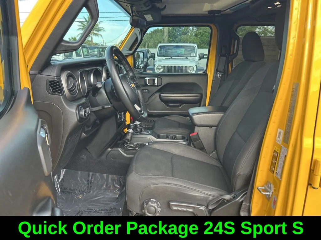 Certified Used 2020 Yellow Jeep Unlimited Sport S image 11