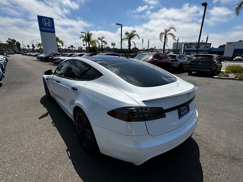 Used 2021 White Tesla Plaid image 6