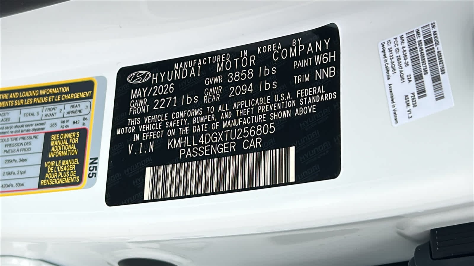 New 2026 Serenity White Hyundai SE image 30
