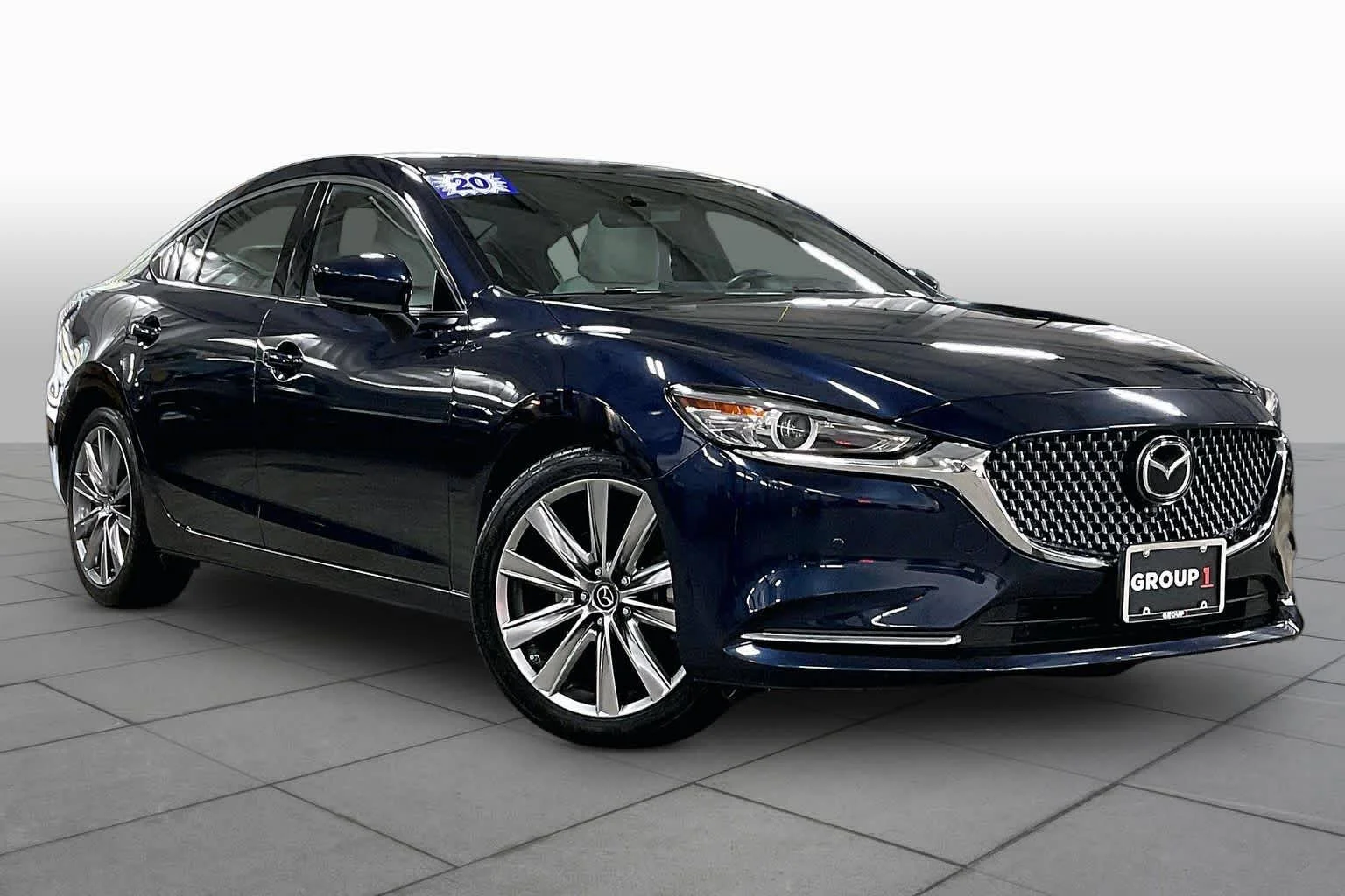 Used 2020 Deep Crystal Blue Mazda Signature image 3