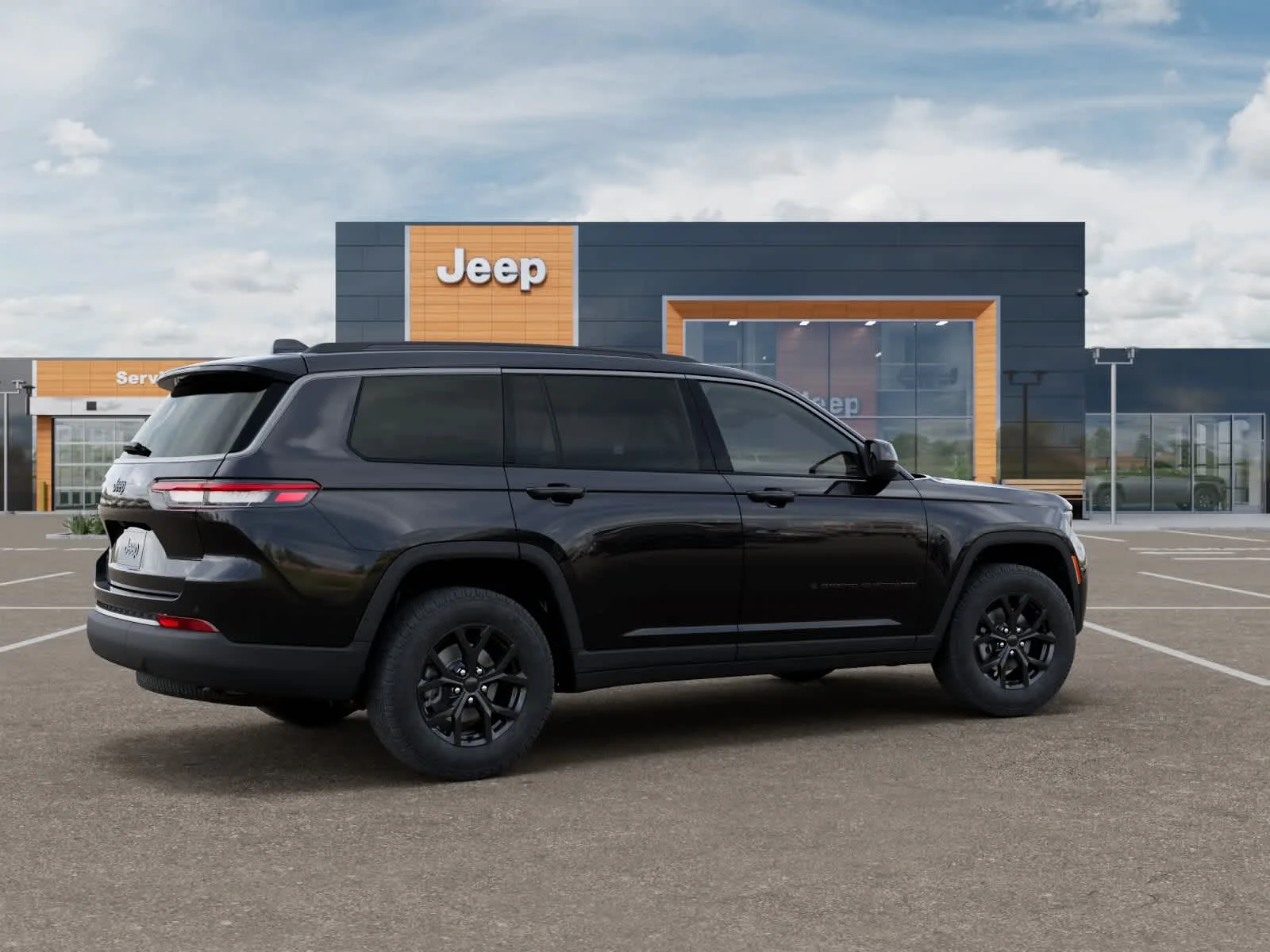 New 2026 Diamond Black Crystal Pearlcoat Jeep Laredo Altitude image 4