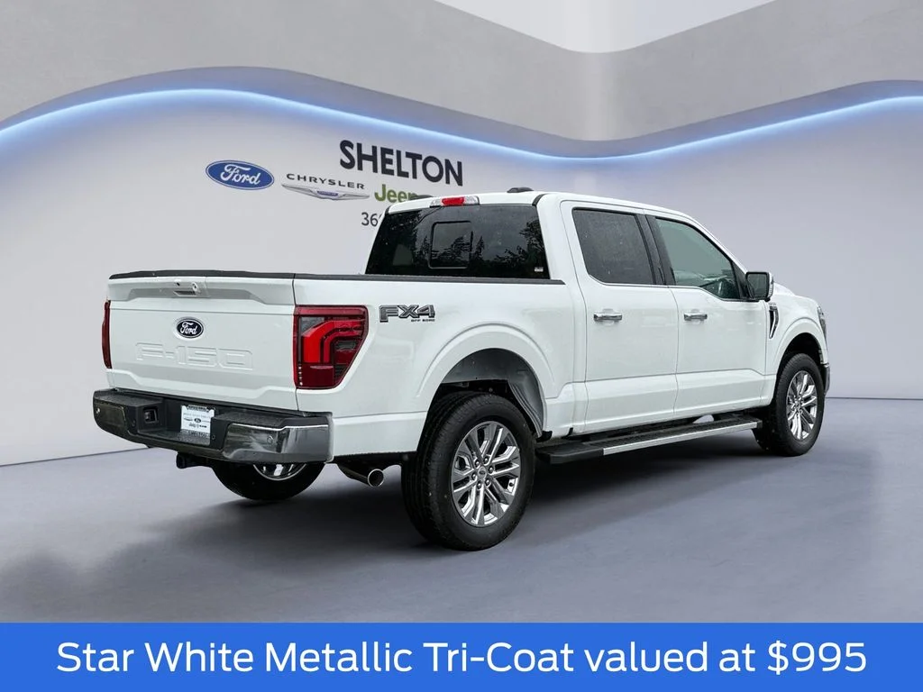 New 2026 Star White Metallic Tri-Coat Ford Lariat® image 6