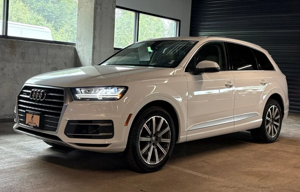 Used 2018 Glacier White Metallic Audi 3.0T Premium Plus image 1