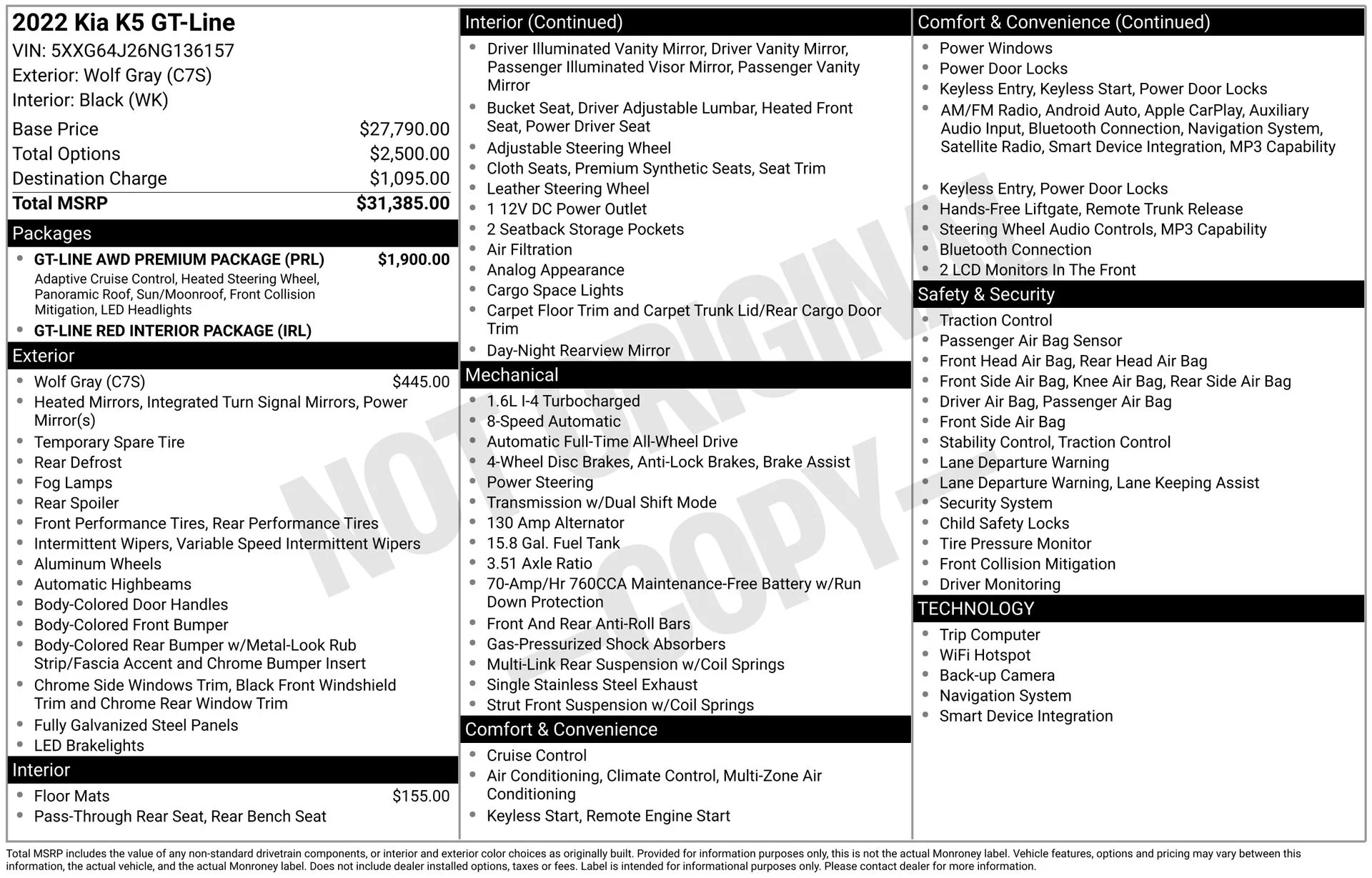 Used 2022 Gray Kia GT-Line image 3
