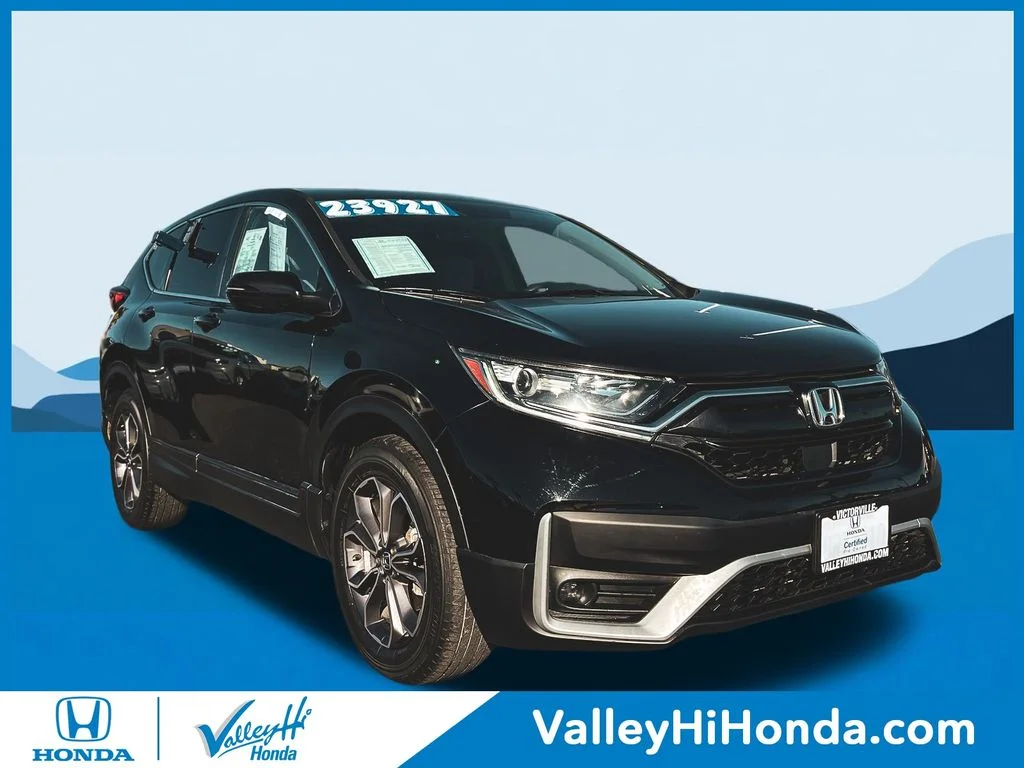 Certified Used 2020 Crystal Black Pearl Honda EX image 1