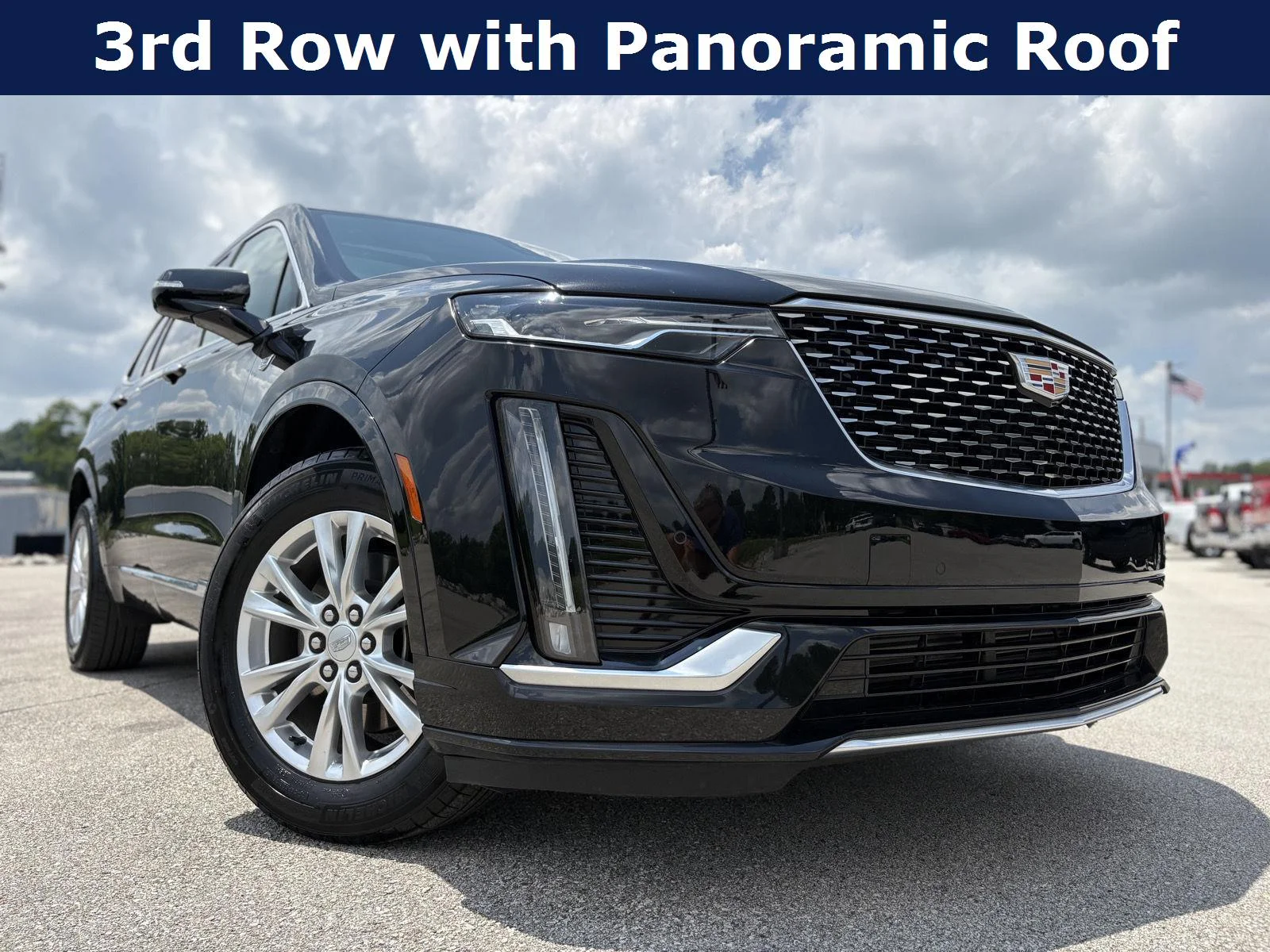 Used 2024 Stellar Black Metallic Cadillac AWD Luxury image 2
