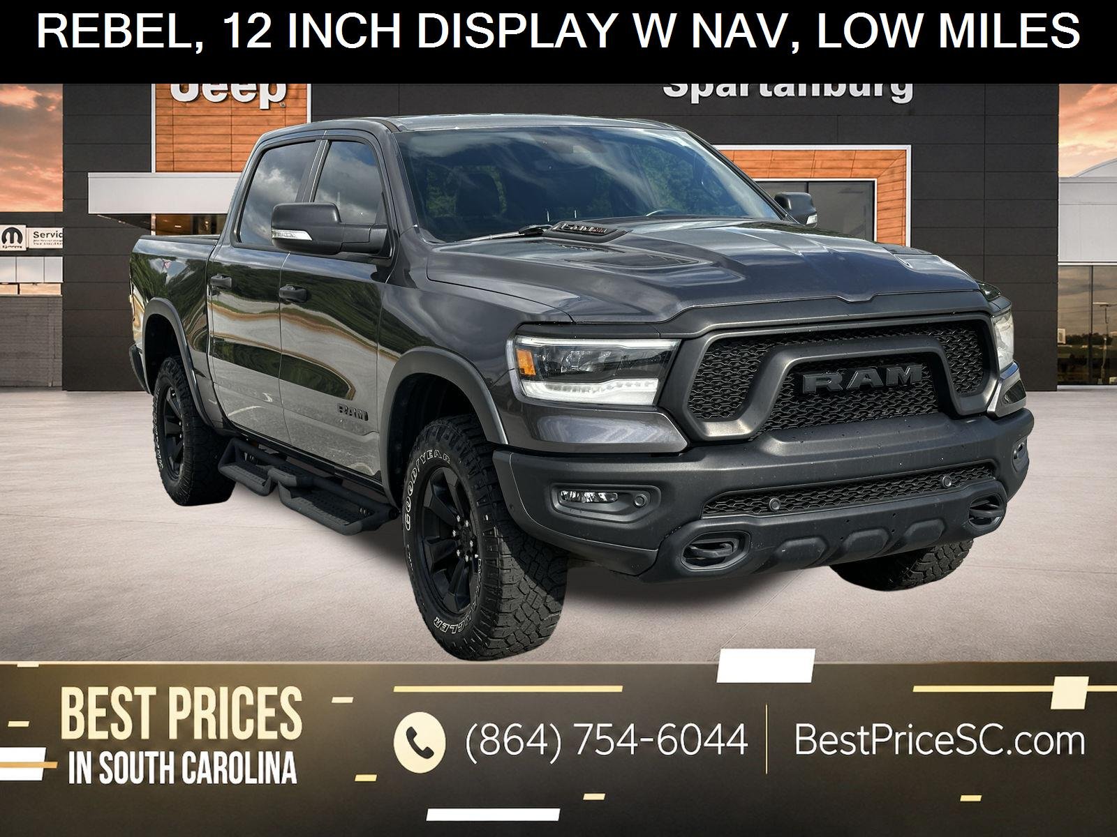 Used 2022 Granite Crystal Metallic Clearcoat Ram Rebel image 1