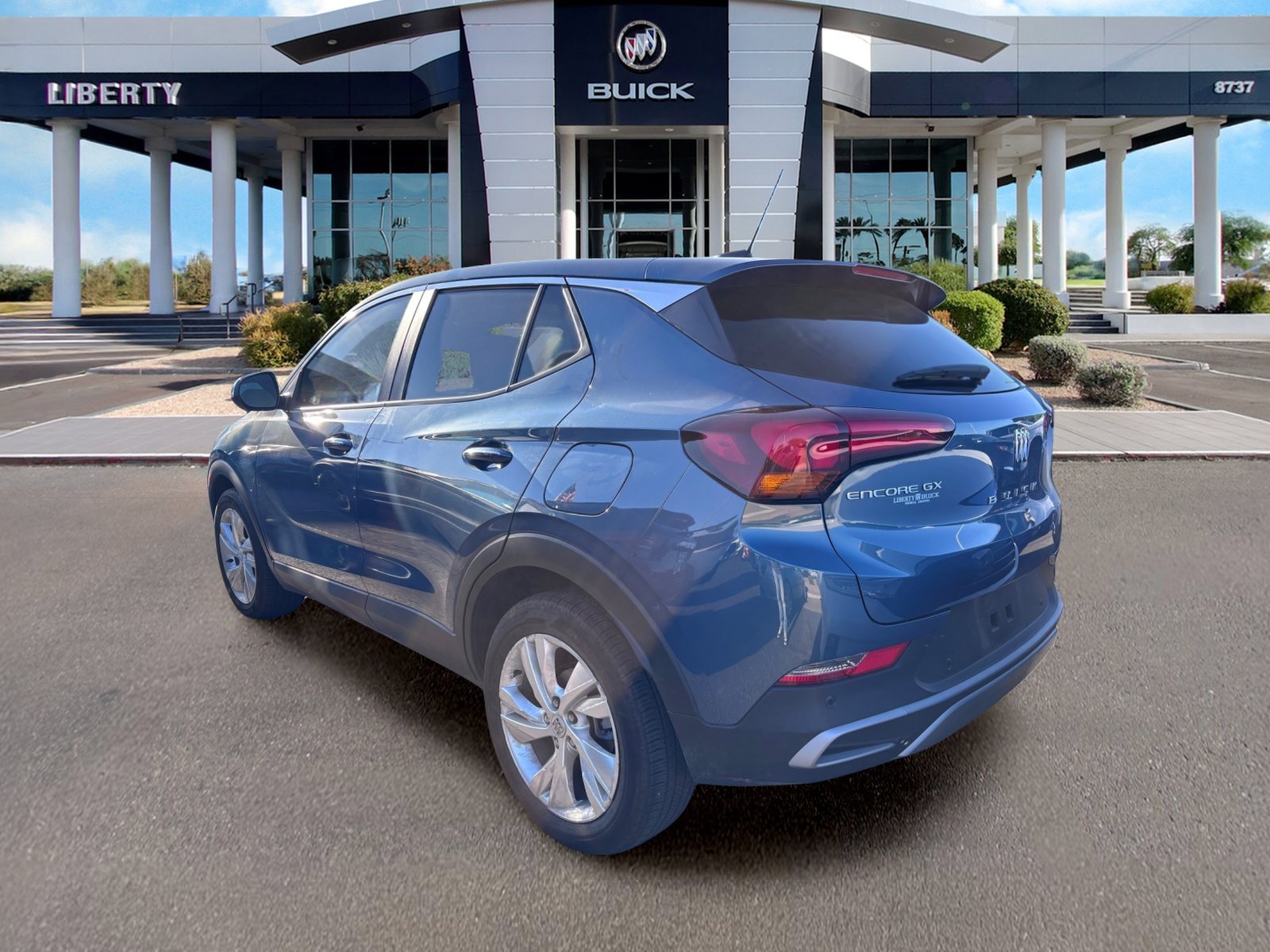 Used 2025 Ocean Blue Metallic Buick Preferred image 3