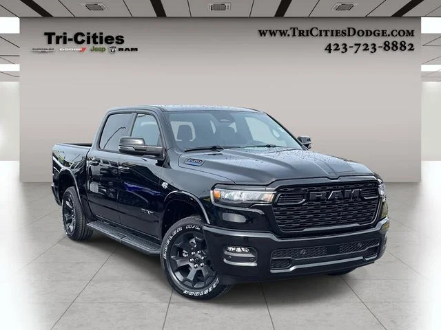 New 2026 Diamond Black Crystal Pearl-Coat Exterior Paint RAM Big Horn/Lone Star image 1