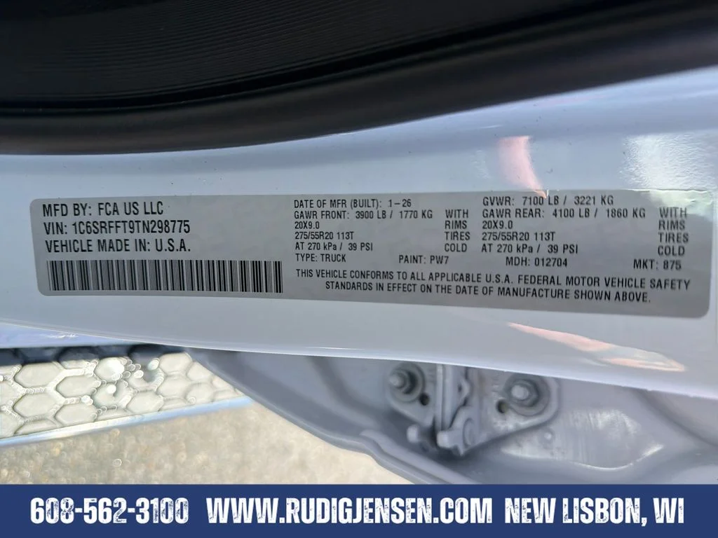 New 2026 Bright White Clearcoat RAM Big Horn/Lone Star image 30