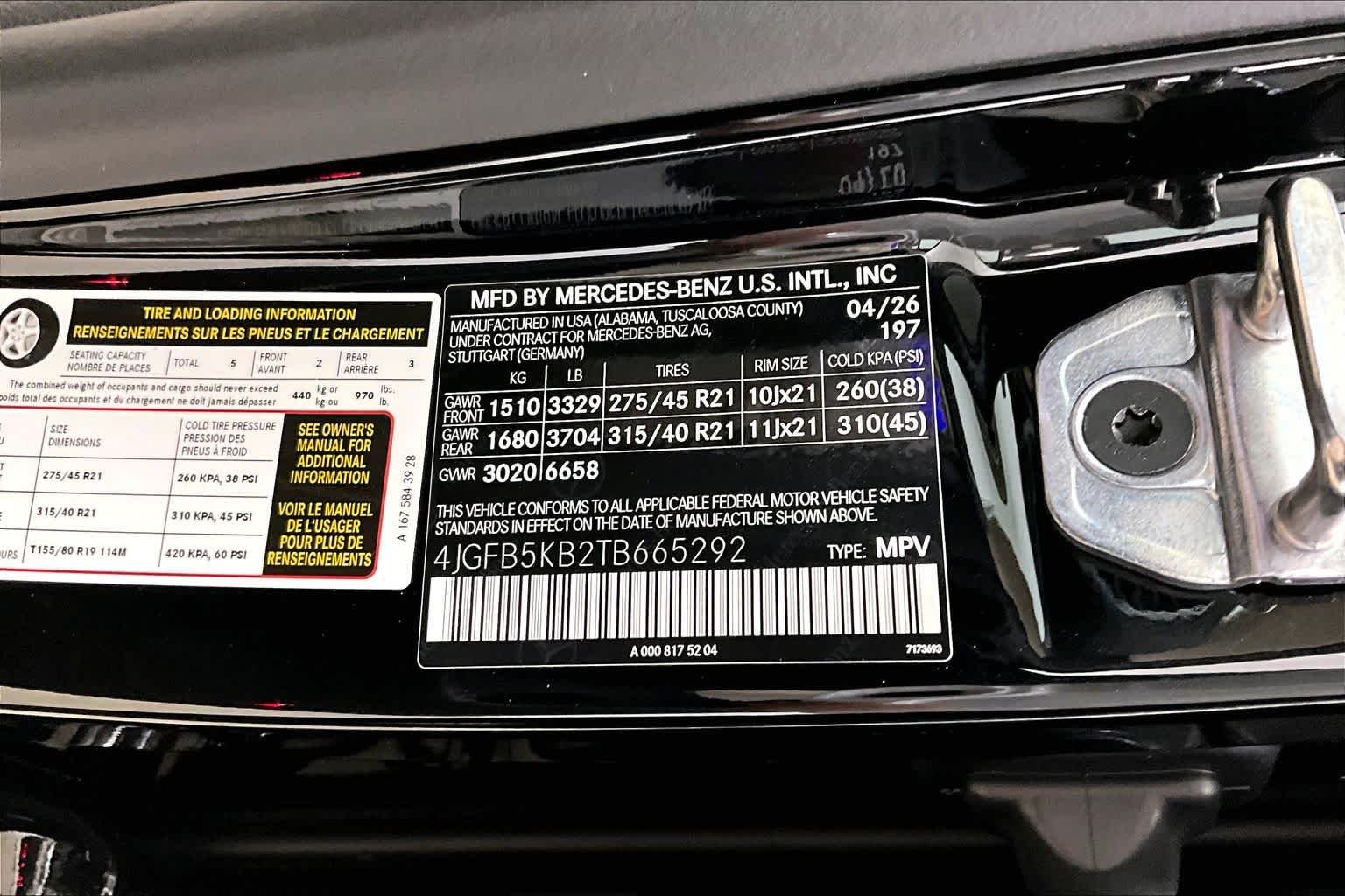 New 2026 Obsidian Black Metallic Mercedes-Benz GLE 450 image 21