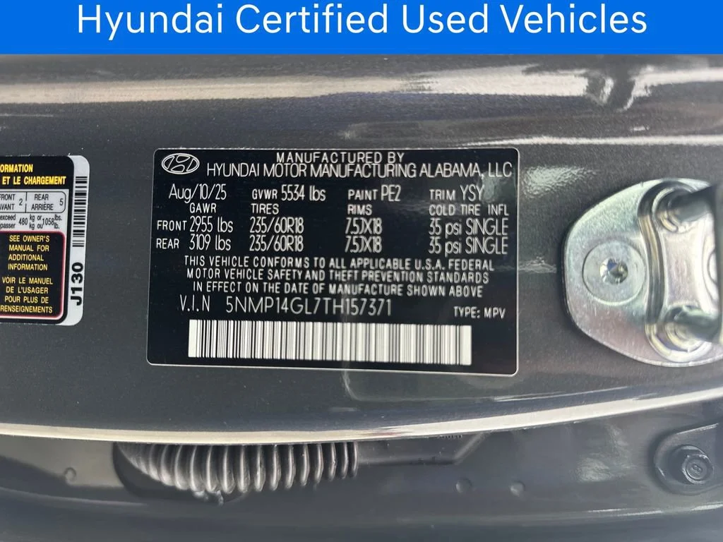 Certified Pre-Owned 2026 Hyundai Santa Fe SE