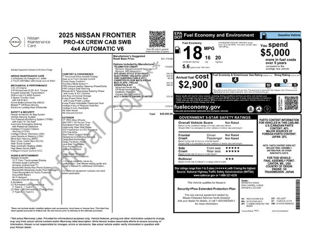 Used 2025 Red Alert Nissan PRO-4X image 39