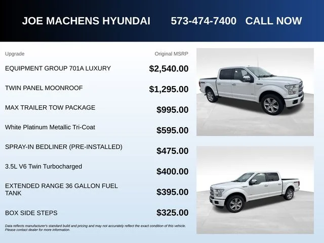 Used 2015 White Ford Platinum image 5
