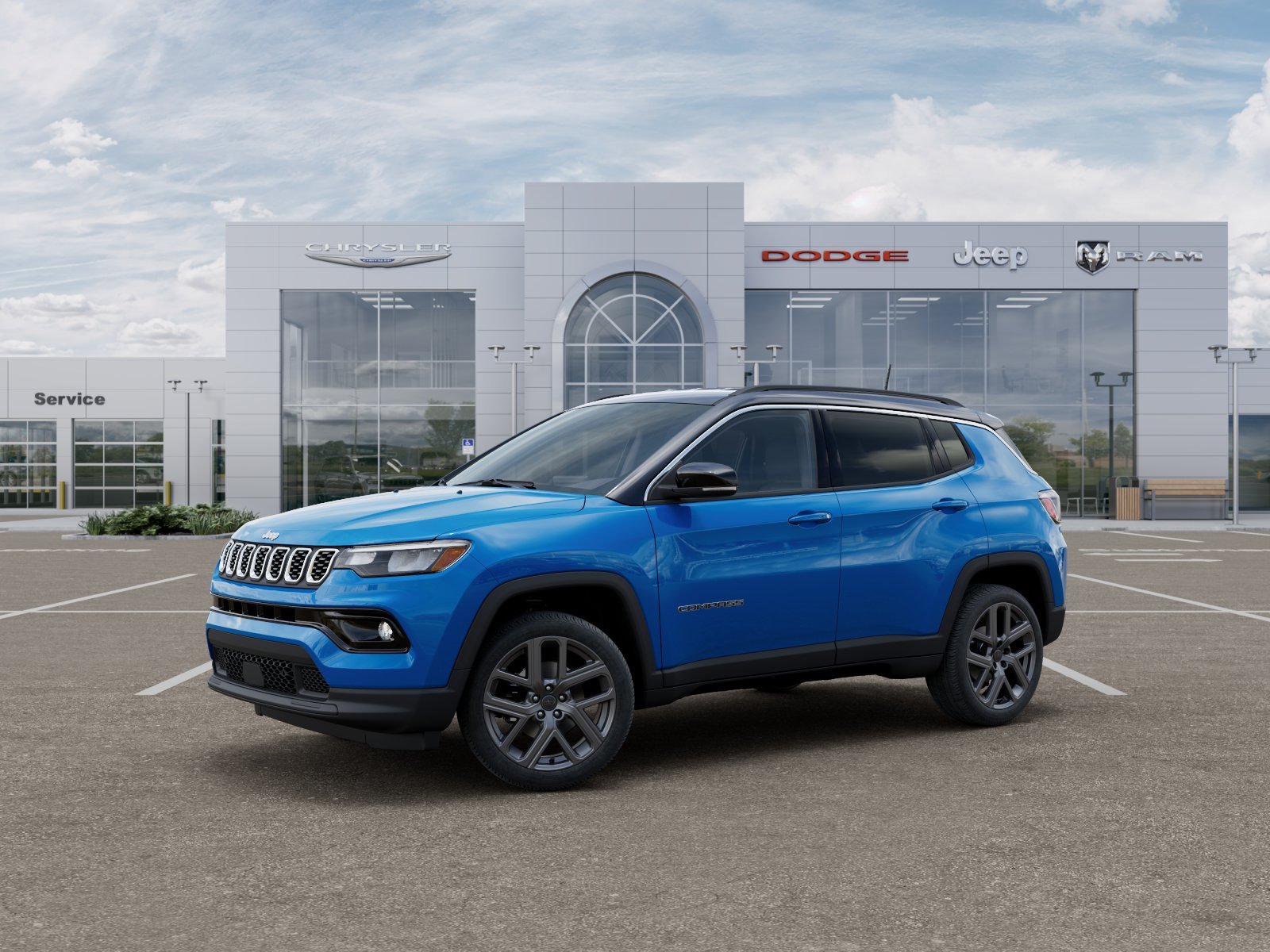 New 2026 Hydro Blue Pearl-Coat Exterior Paint Jeep Limited Altitude image 2