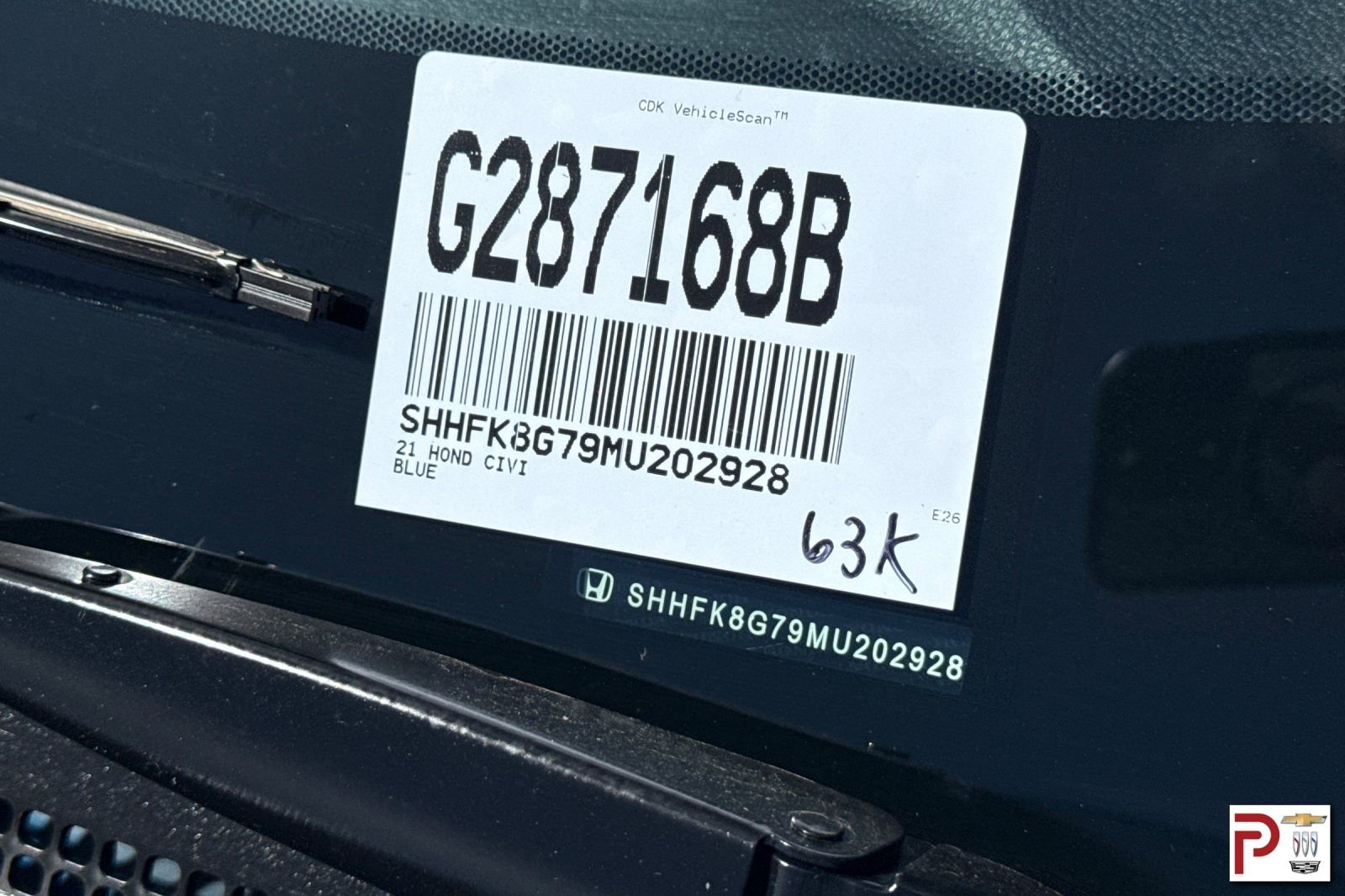 Used 2021 Blue Honda Touring image 35