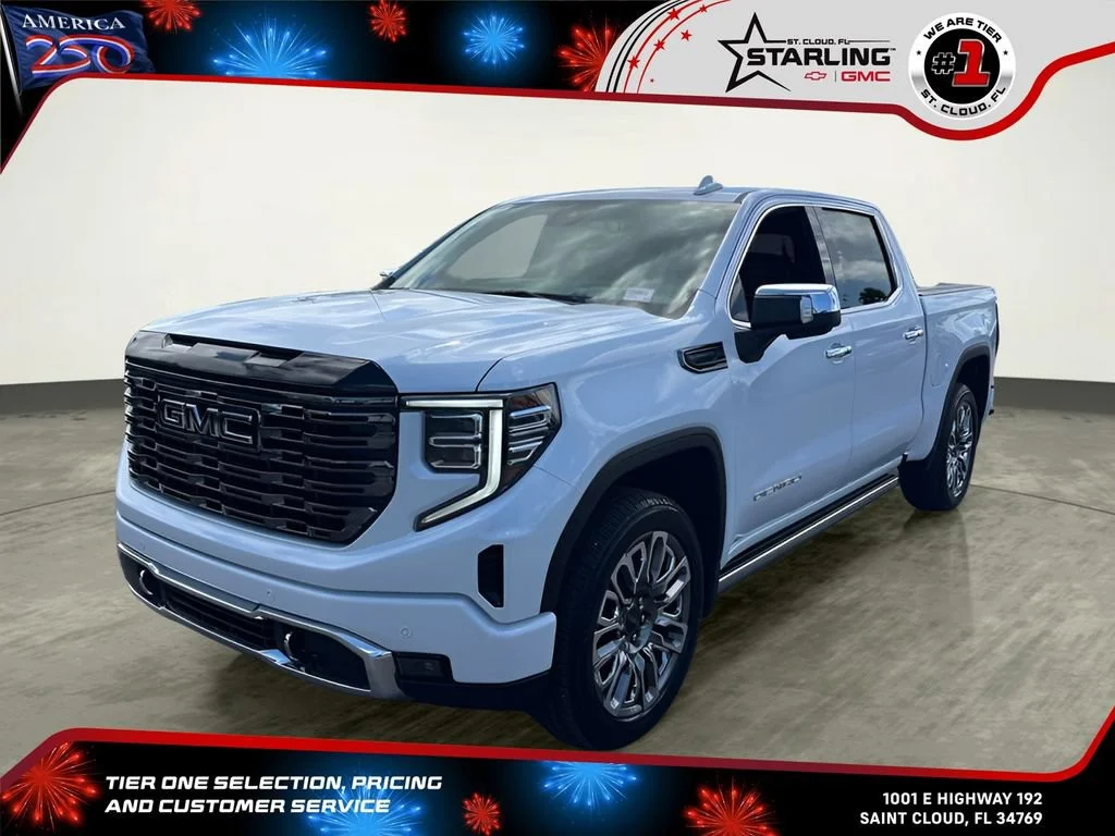 New 2026 Glacier White Tricoat GMC Denali Ultimate image 1