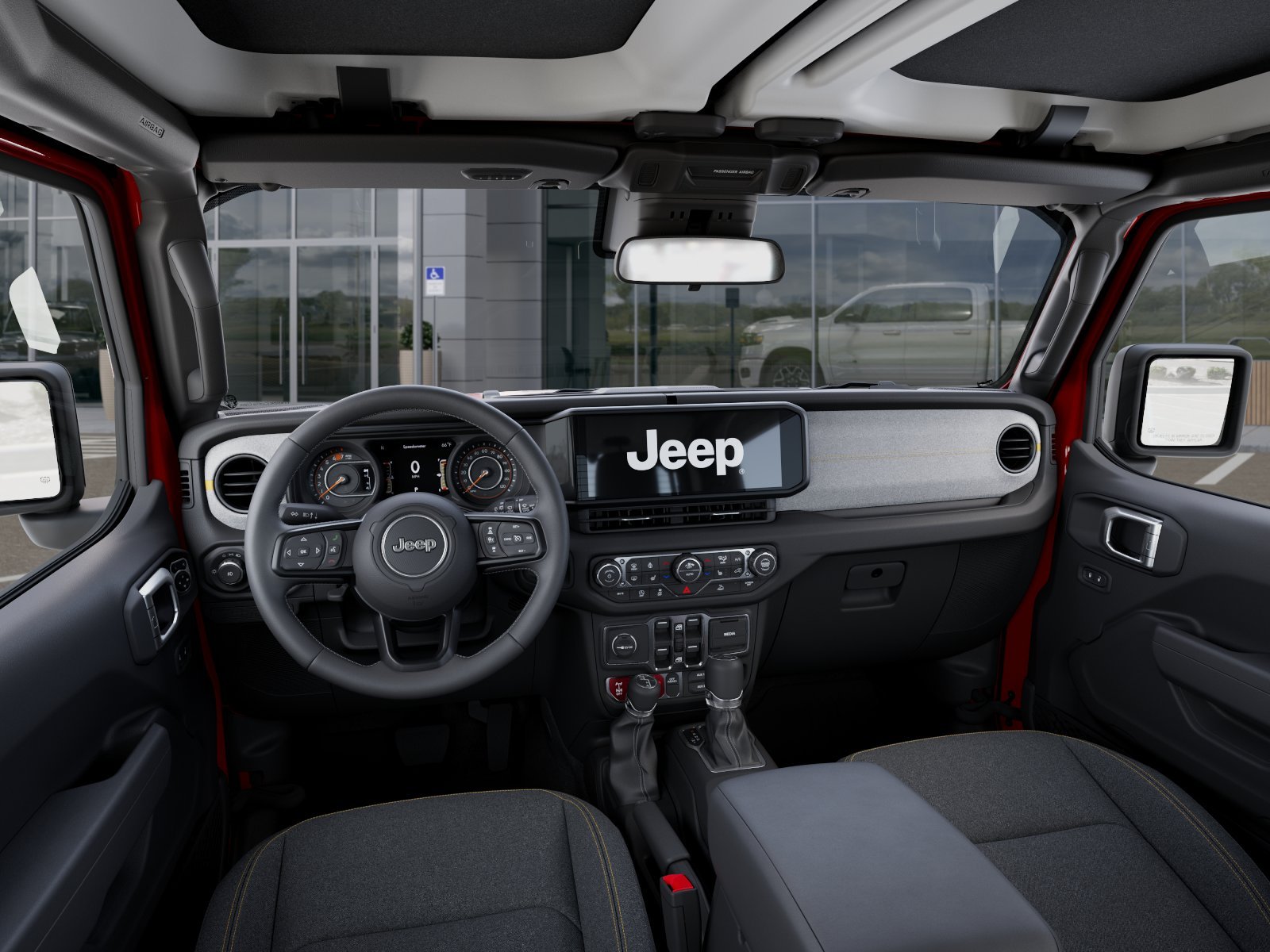 New 2026 Firecracker Red Clear-Coat Exterior Paint Jeep WRANGLER 4-DOOR WILLYS image 40