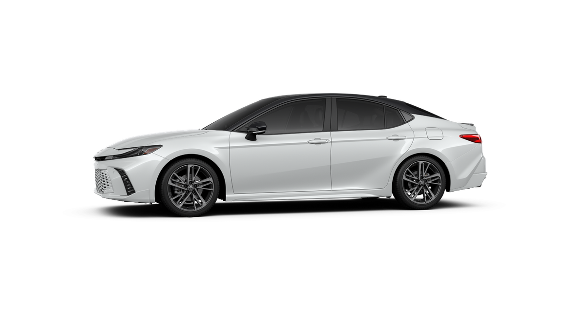 New 2027 Wind Chill Pearl with Midnight Black Metallic roof Toyota XSE image 3