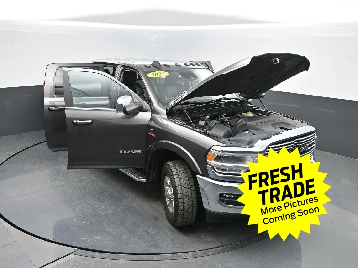 Used 2021 Granite Crystal Metallic Clearcoat Ram Laramie image 49