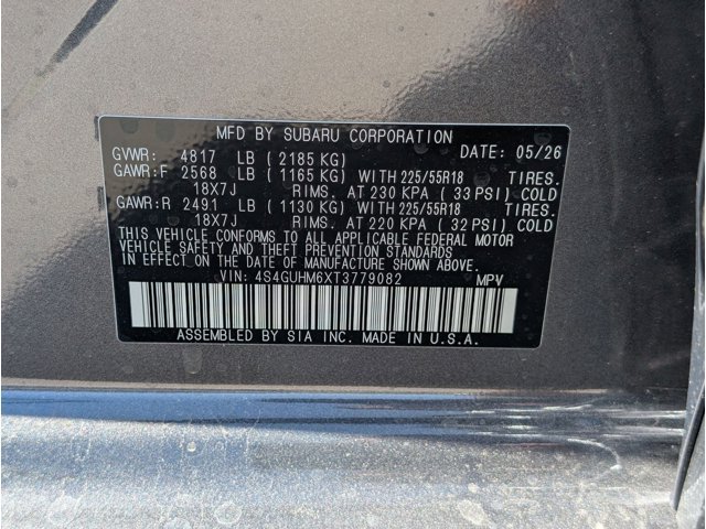 New 2026 MAGNETITE GRAY PEARL Subaru Limited image 16