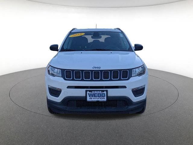 Used 2018 Jeep Compass Sport with VIN 3C4NJDABXJT255785 for sale in Highland, IN