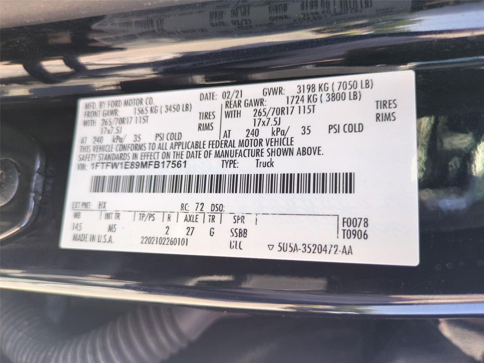 Used 2021 Antimatter Blue Ford XLT image 39