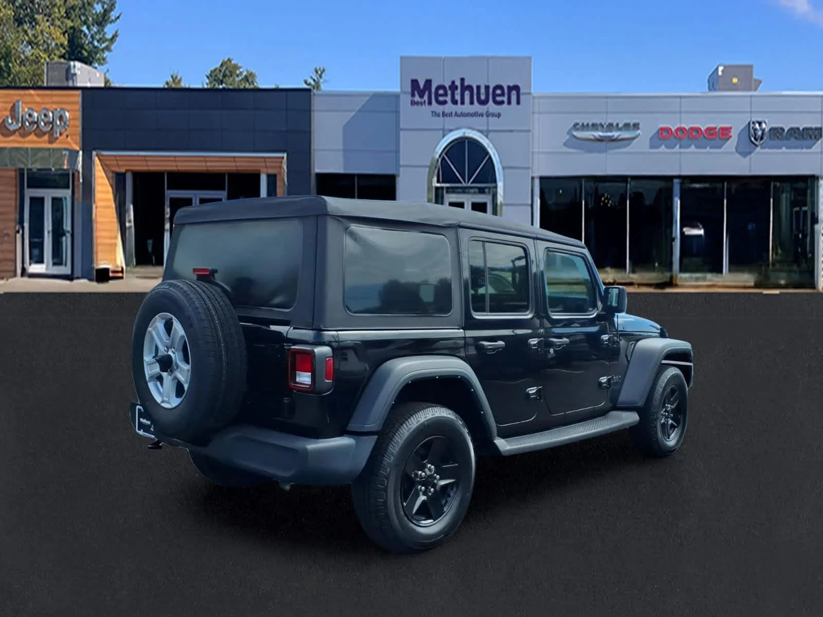 Used 2022 Black Clearcoat Jeep Unlimited Sport S image 4