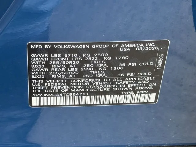New 2026 Blue Volkswagen 2.0T SE w/Technology image 22