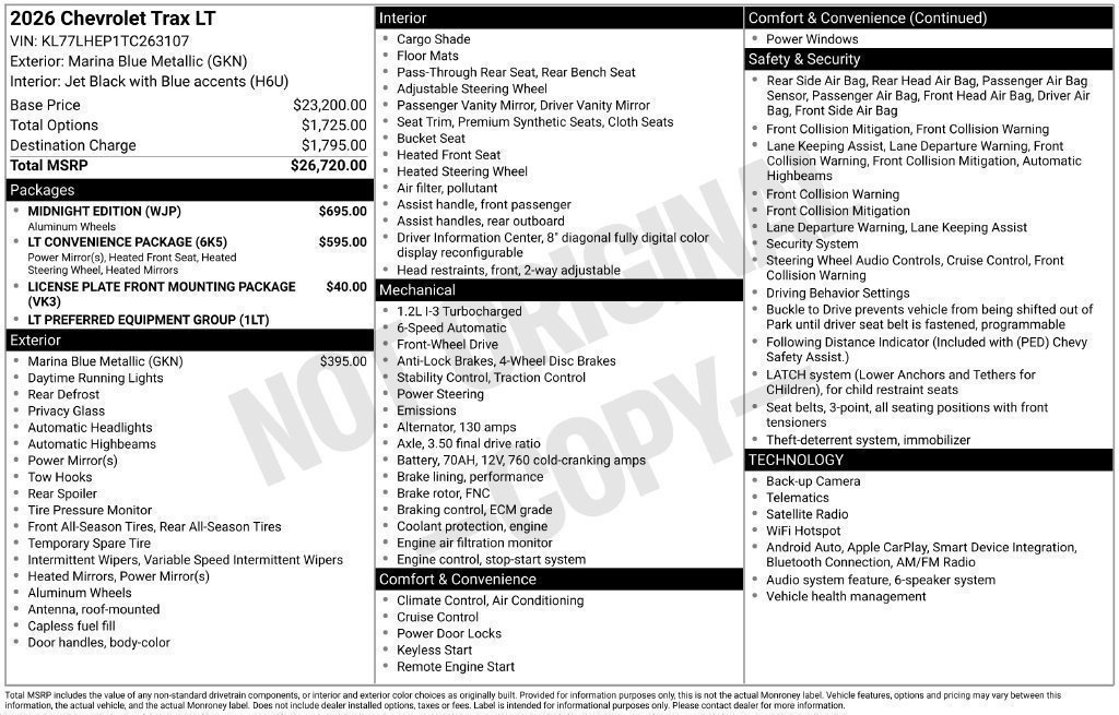 2026 Chevrolet Trax LT - Photo 33