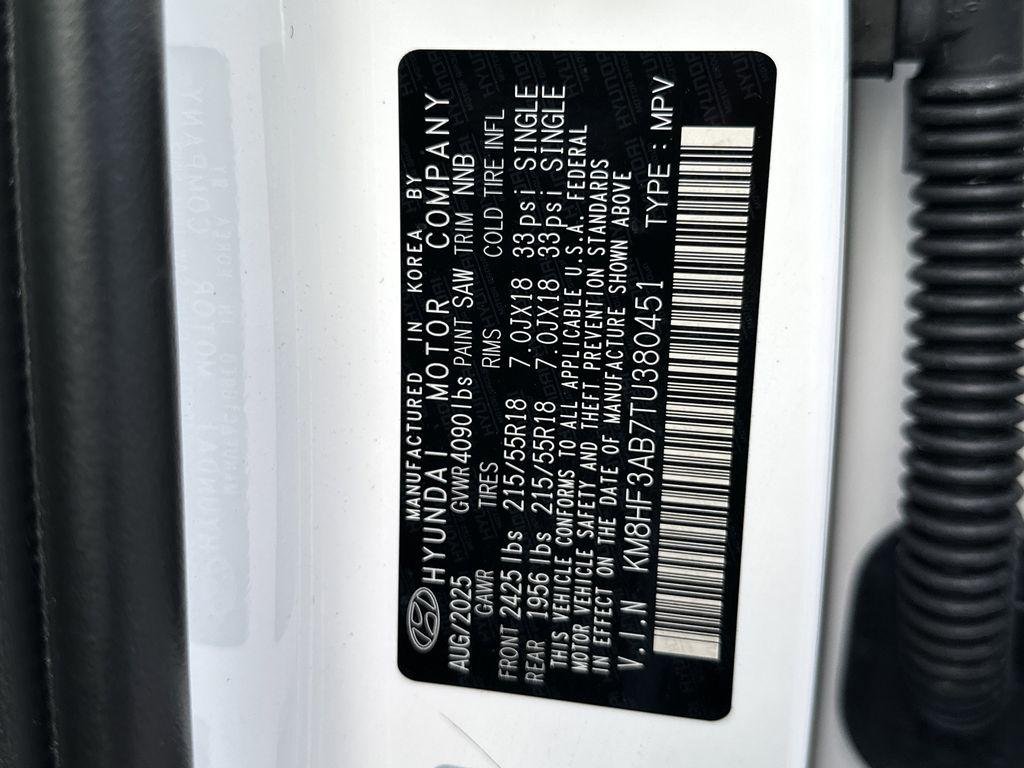 New 2026 Atlas White Hyundai SEL Sport FWD image 26