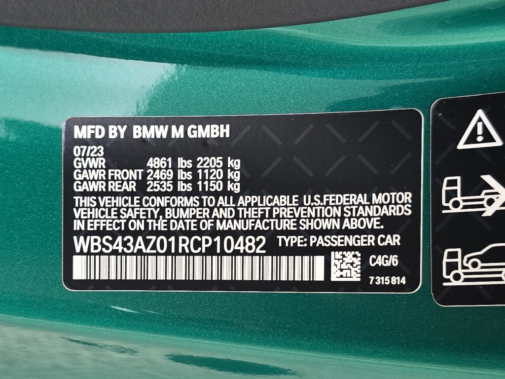 Certified Used 2024 Isle of Man Green Met BMW Competition image 34