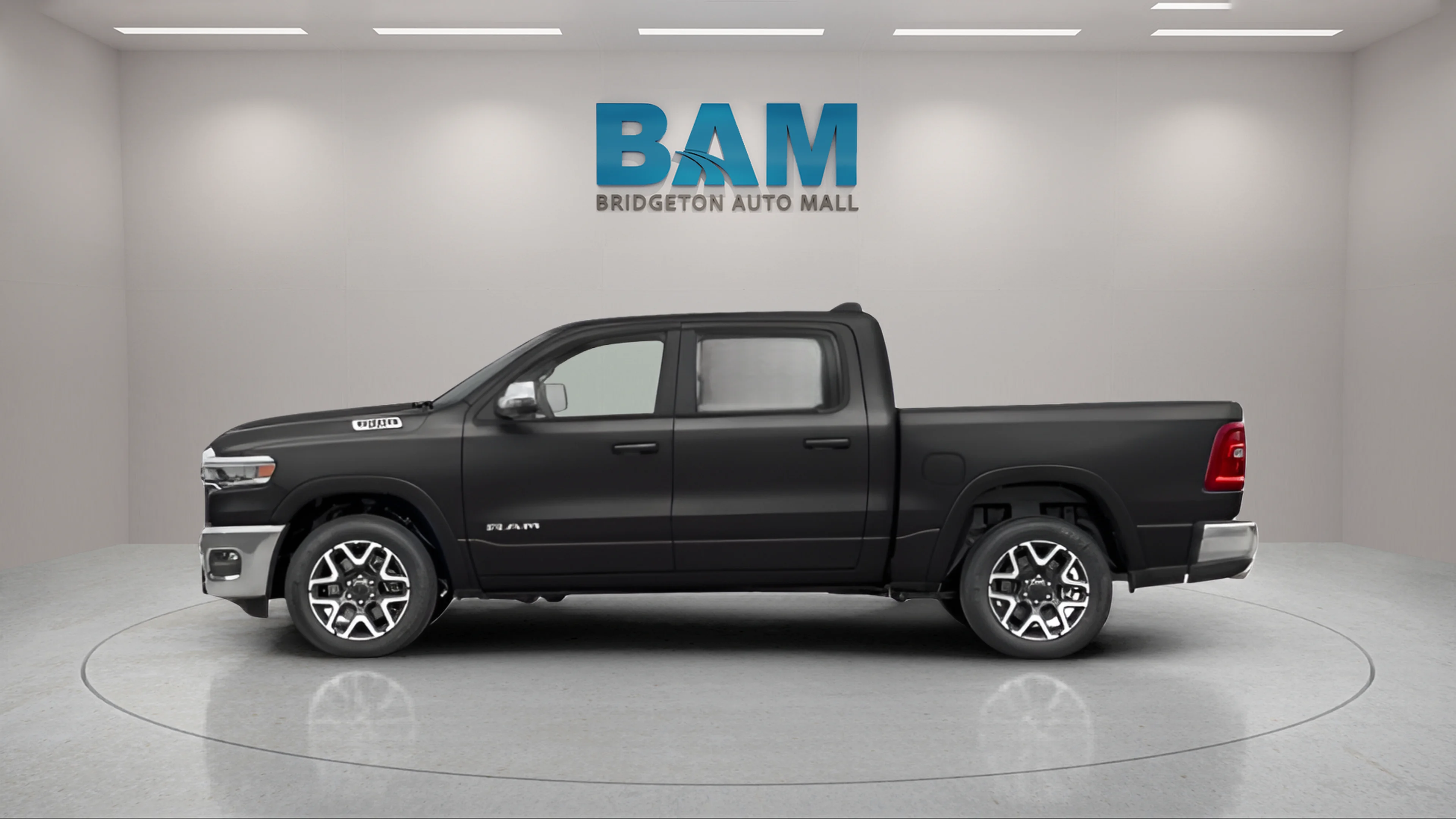 New 2027 Diamond Black Crystal Pearlcoat Ram Laramie image 3