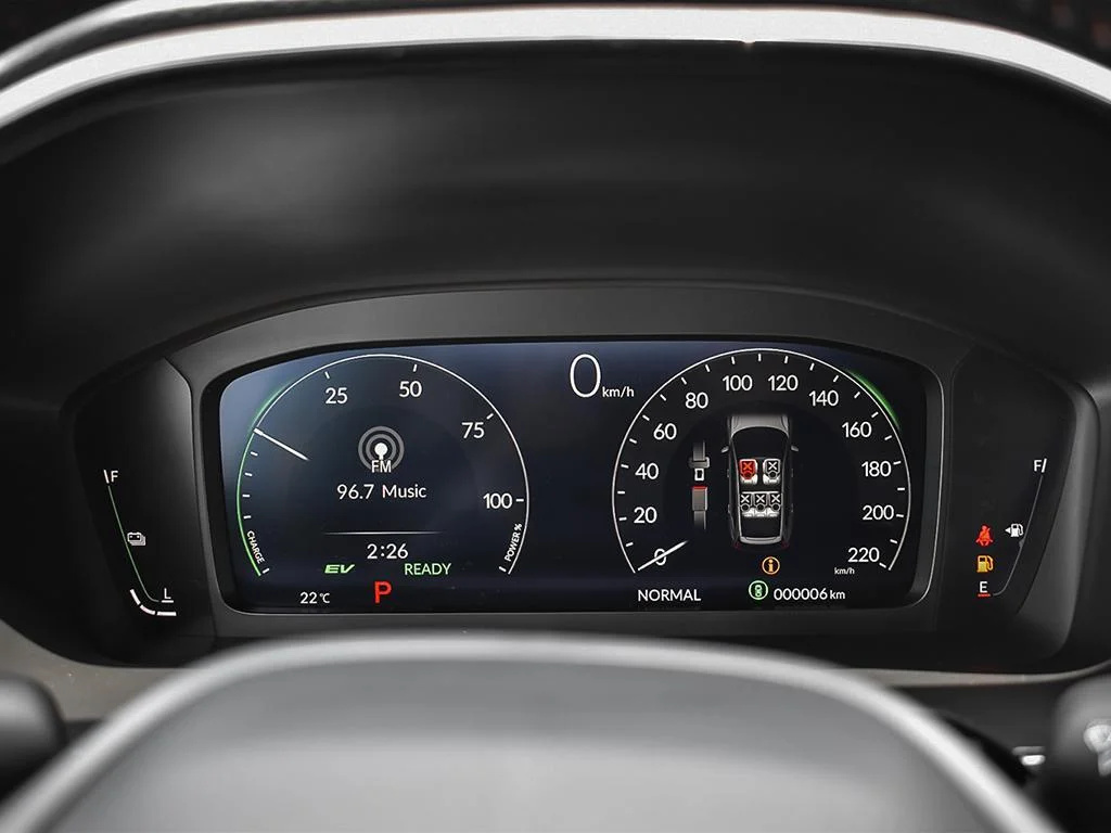 New 2026 Meteoroid Gray Metallic Honda EX-L HYBRID Comfort and efficiency — beautifully c image 14