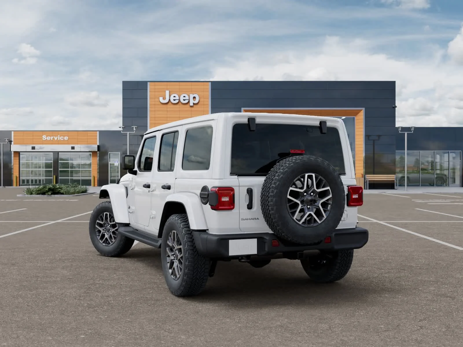 New 2026 Bright White Clearcoat Jeep Sahara image 3