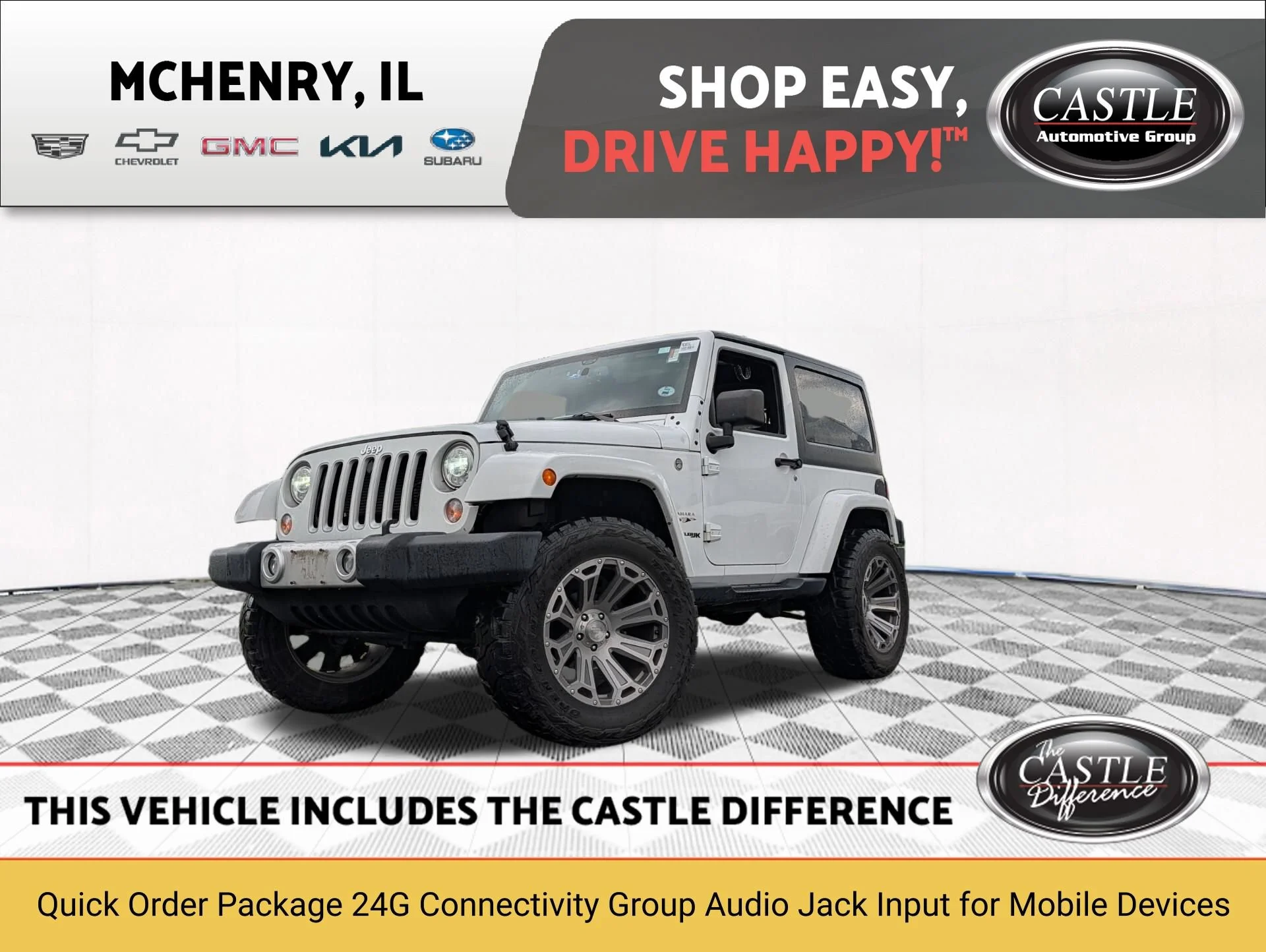 Used 2018 White Jeep Sahara 4x4 image 1