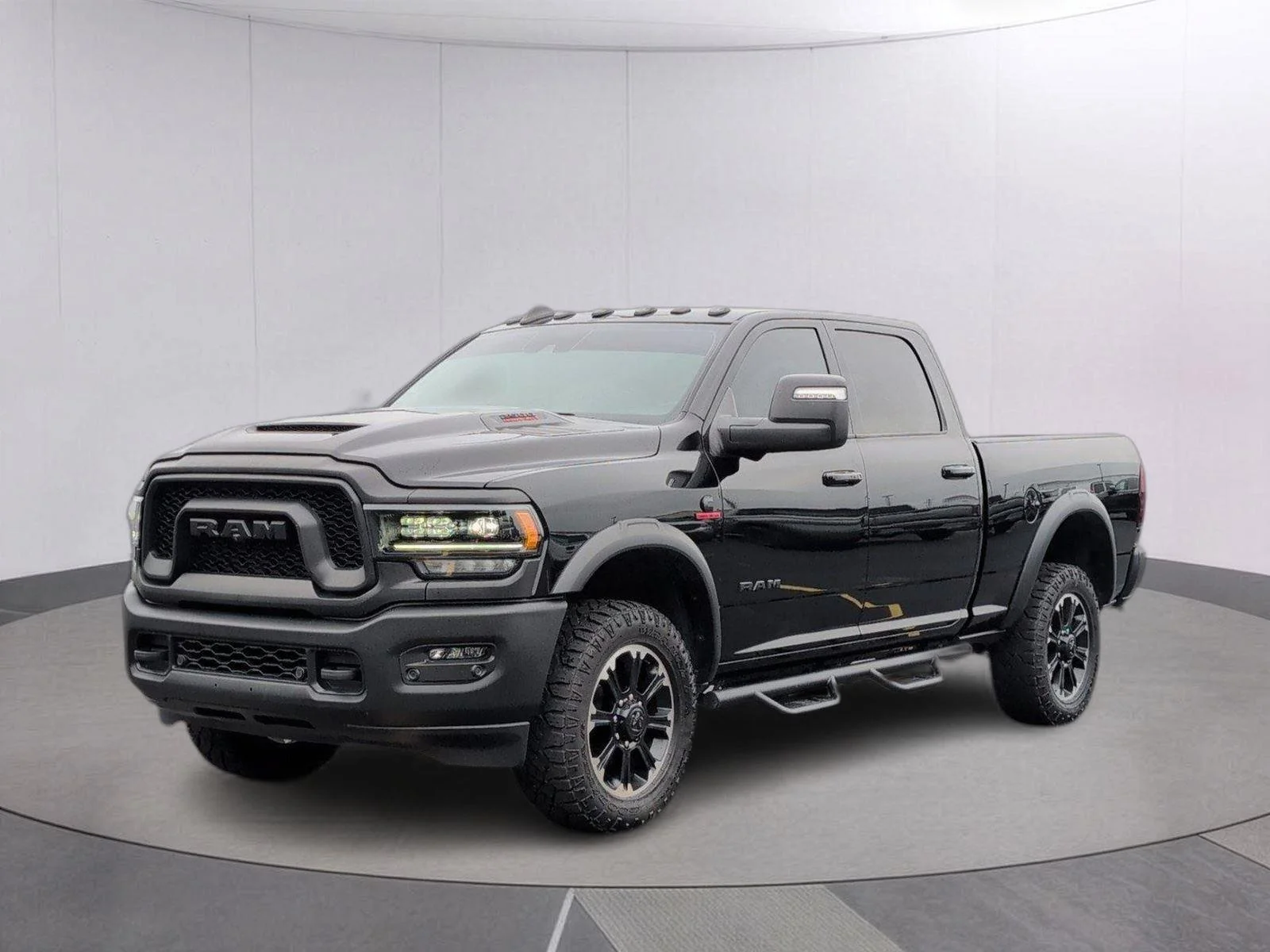 Used 2024 Diamond Black Crystal Pearlcoat Ram Rebel image 1