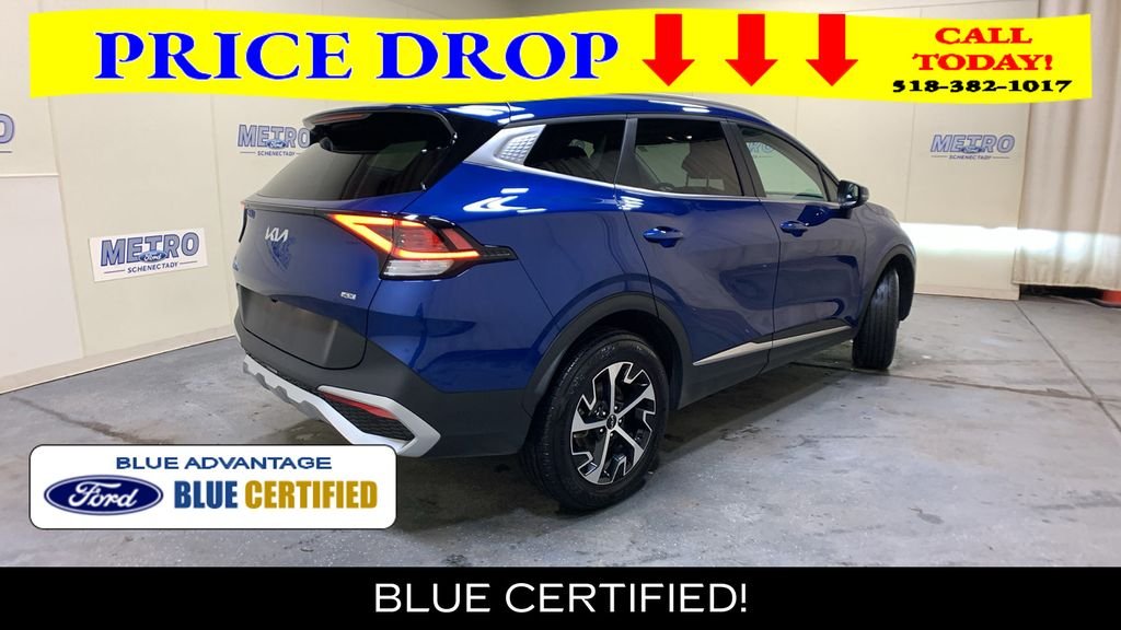Certified Used 2025 Sapphire Blue Kia EX image 3