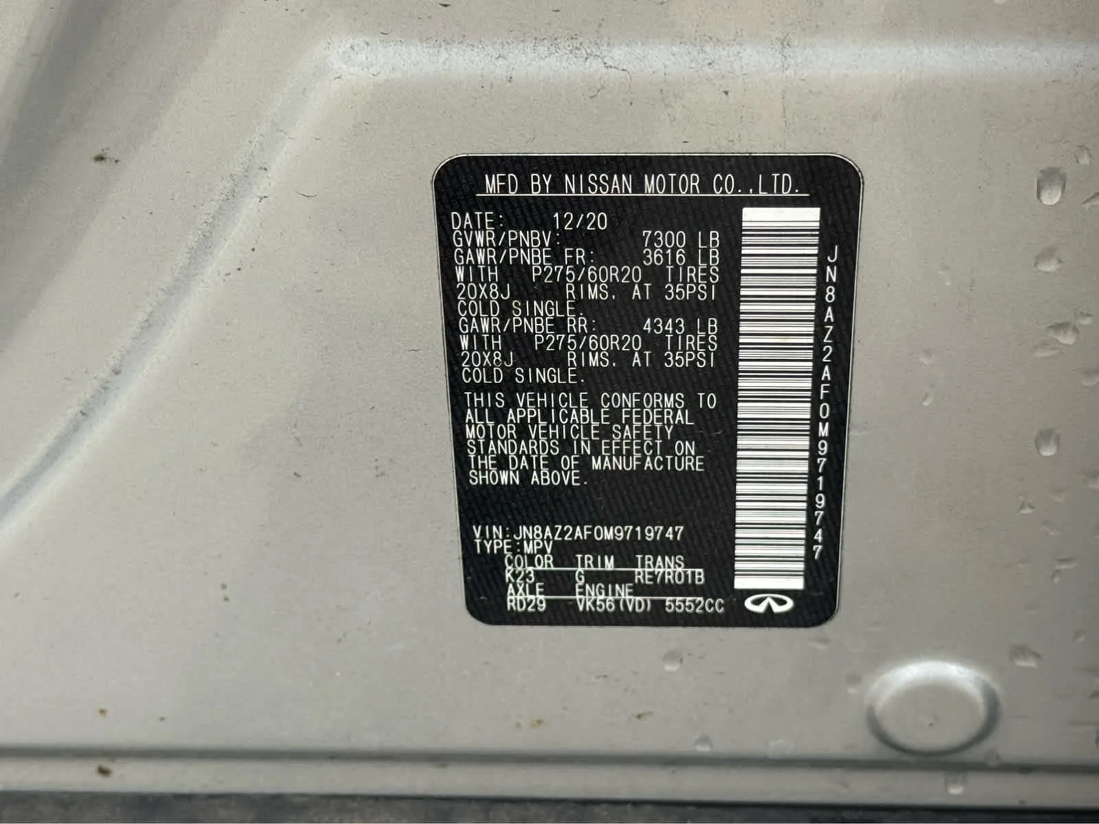 Certified Used 2021 Liquid Platinum INFINITI LUXE image 25