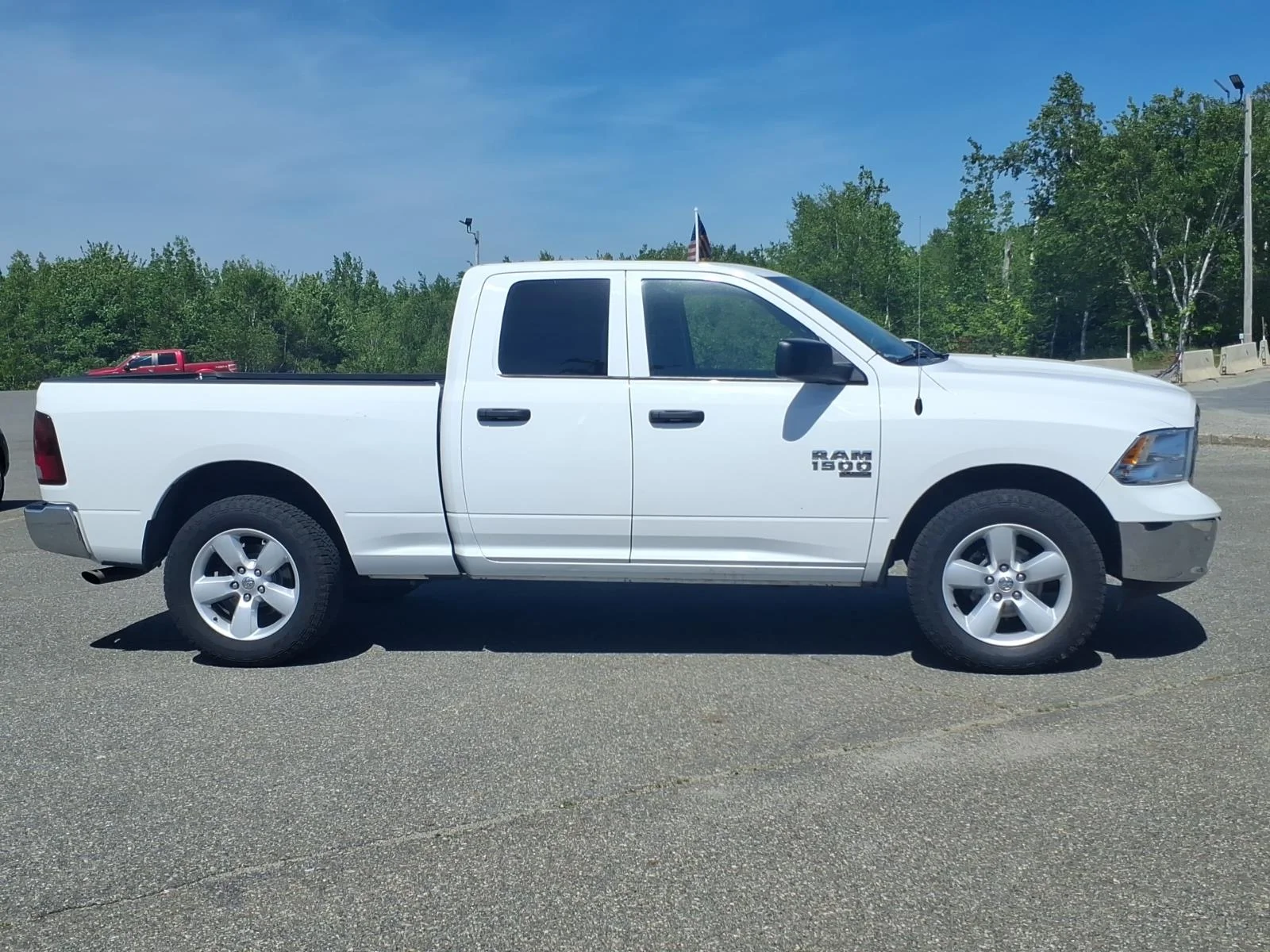Used 2024 Bright White Clearcoat Ram SLT image 4