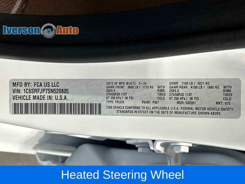 Used 2025 Bright White Clearcoat Ram Laramie image 14