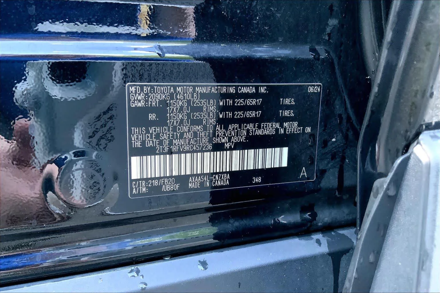 Used 2024 Midnight Black Metallic Toyota LE image 34
