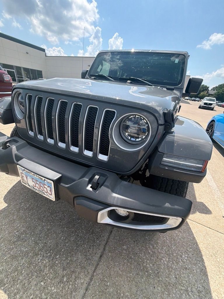 Used 2021 Sting-Gray Clearcoat Jeep Unlimited Sahara image 2
