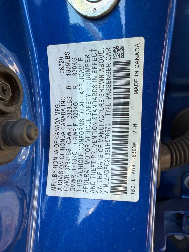 Used 2020 Blue Honda Sport image 12