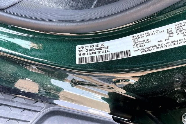 New 2026 Serrano-Green Metallic Exterior Paint RAM Rebel image 13