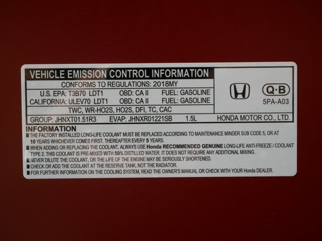 Used 2018 Basque Red Pearl II Honda EX-L image 33